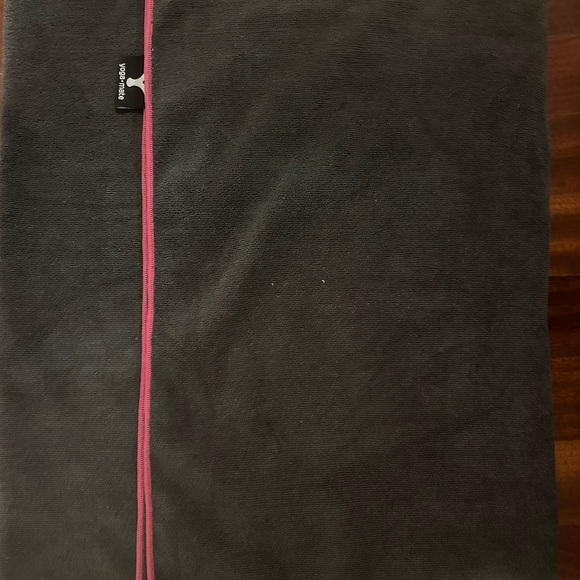 Gray and Pink Yoga Towel - Picture 4 of 6